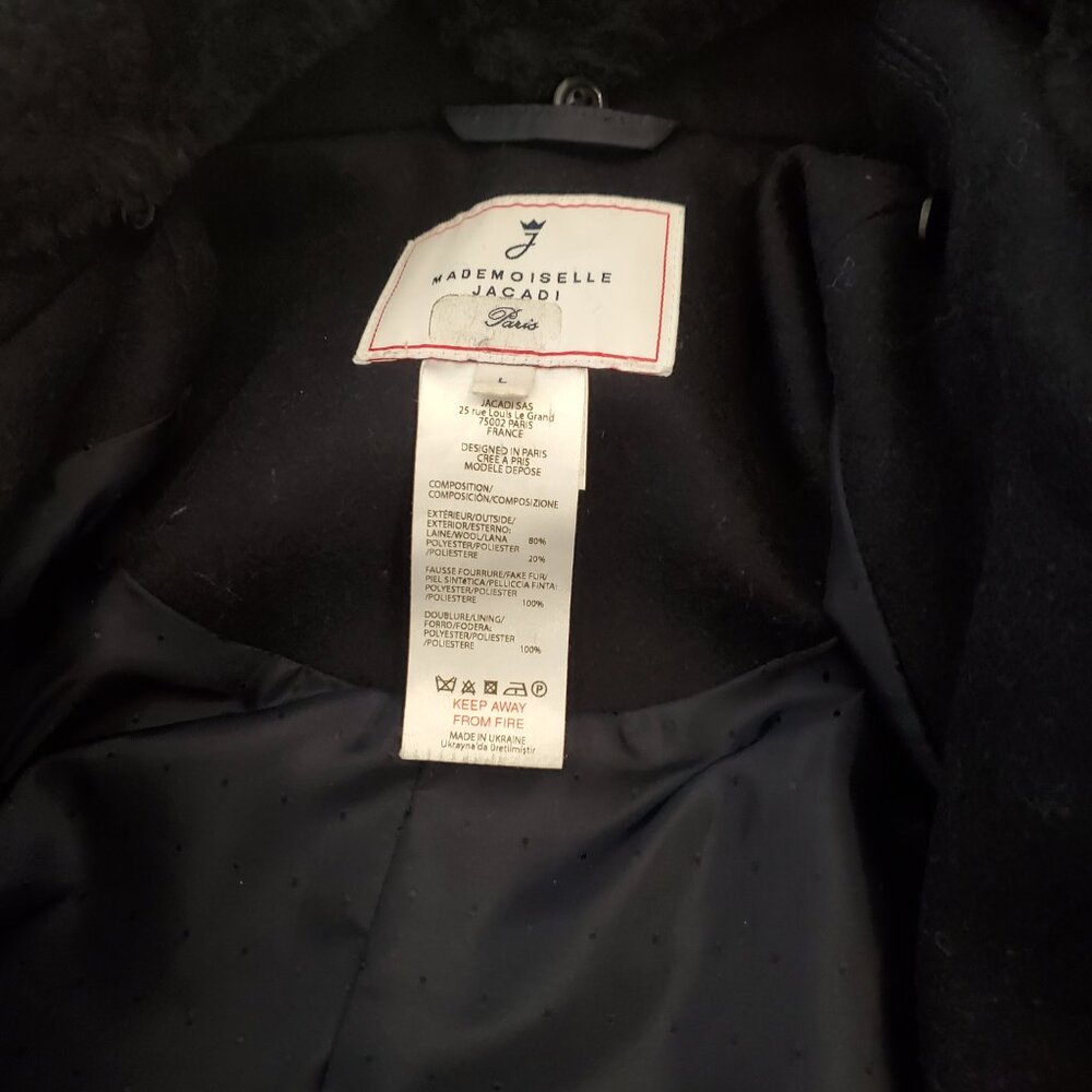 Jacadi wool blend peacoat size L - Picture 4 of 4